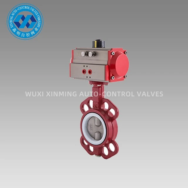 Penumatic Actuator Ductile Iron Wafer Butterfly Valve