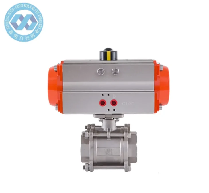 NPT Thread Pneumatic Actuated Ball Valve | CE/ATEX Certified