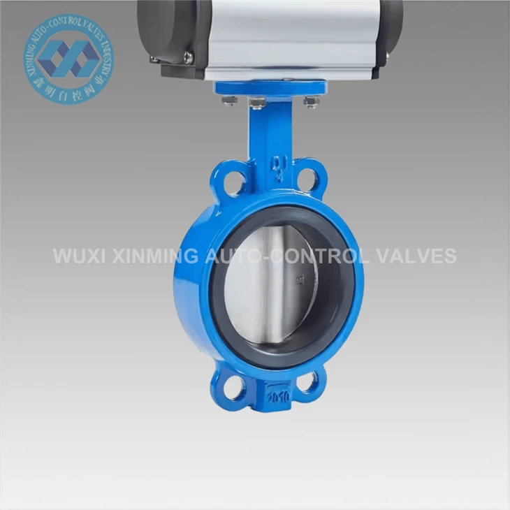 Ανοξείδωτο χάλυβα SS 304 316 L Pneumatic Butterfly Valve Butterfly Valve