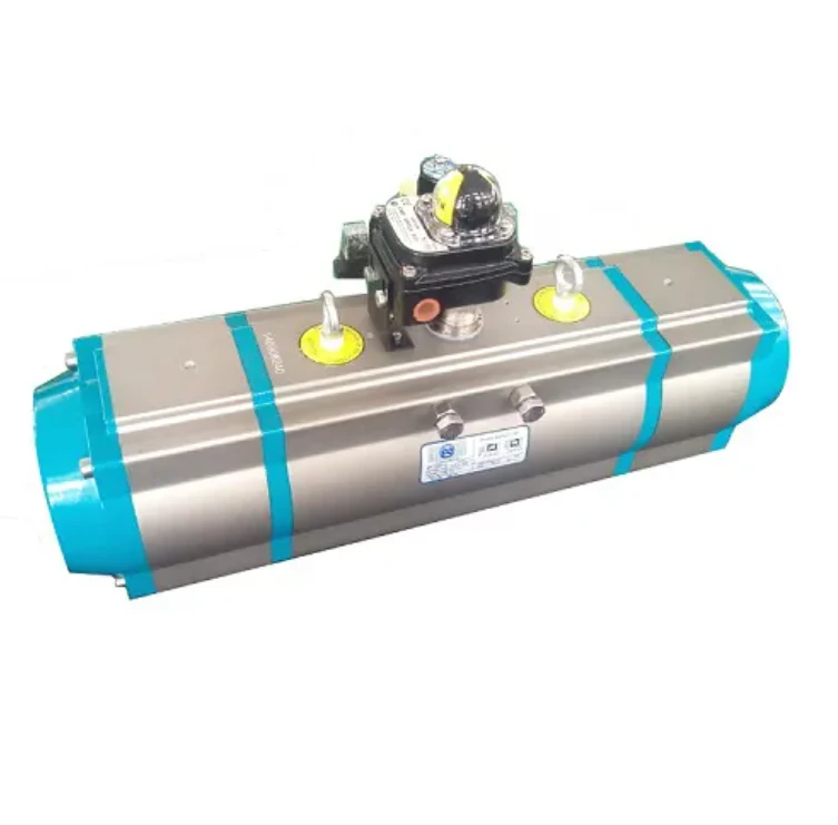 Tri Clamp Tri Way Ball Valve τριών σταδίων Πνευματικός ενεργοποιητής